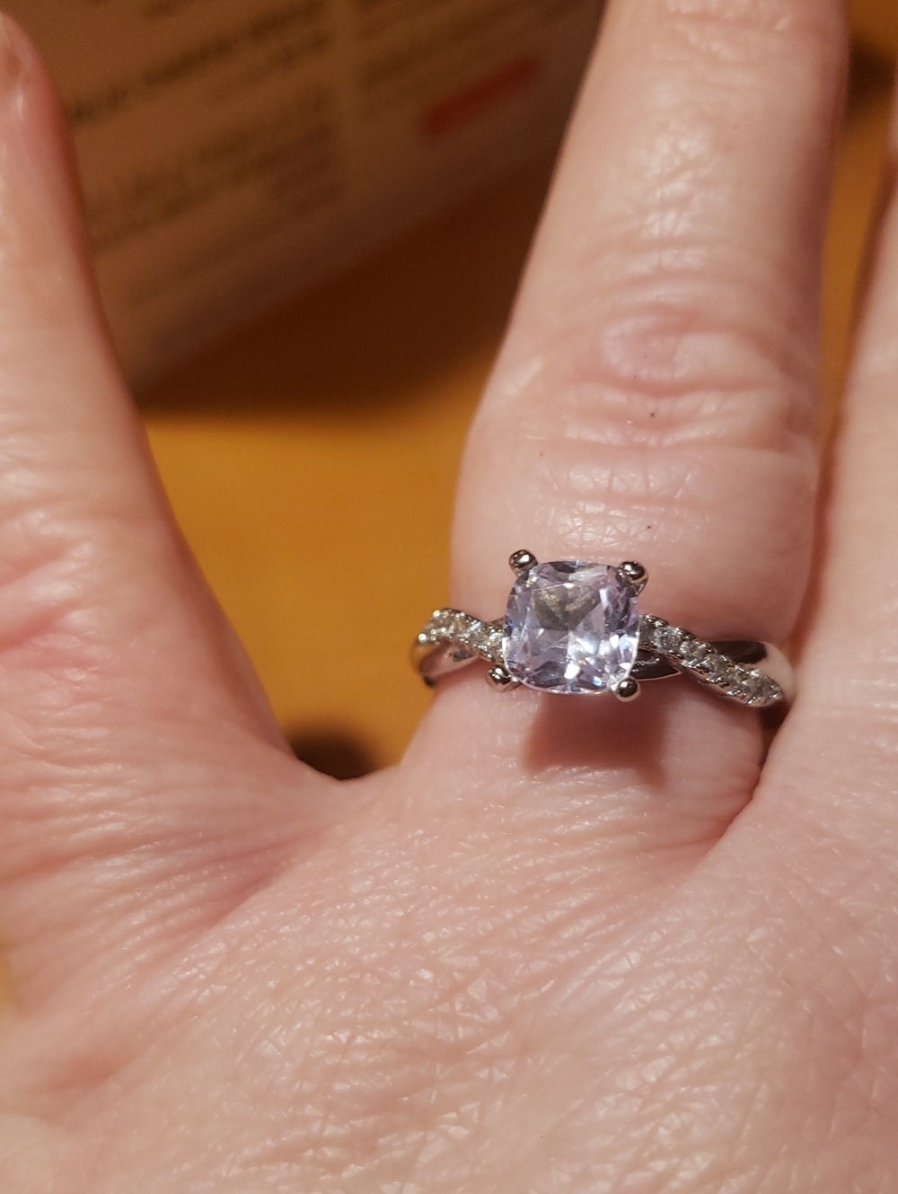 Saks Fifth Avenue Sterling 925 Solitaire 1.5 Ctw Gra Ceritified Mossinite Size 9